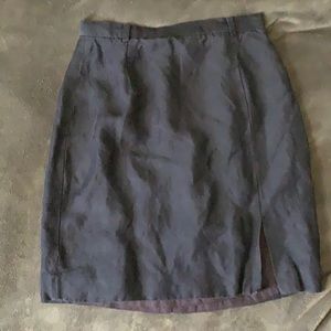 Navy blue mini pencil skirt